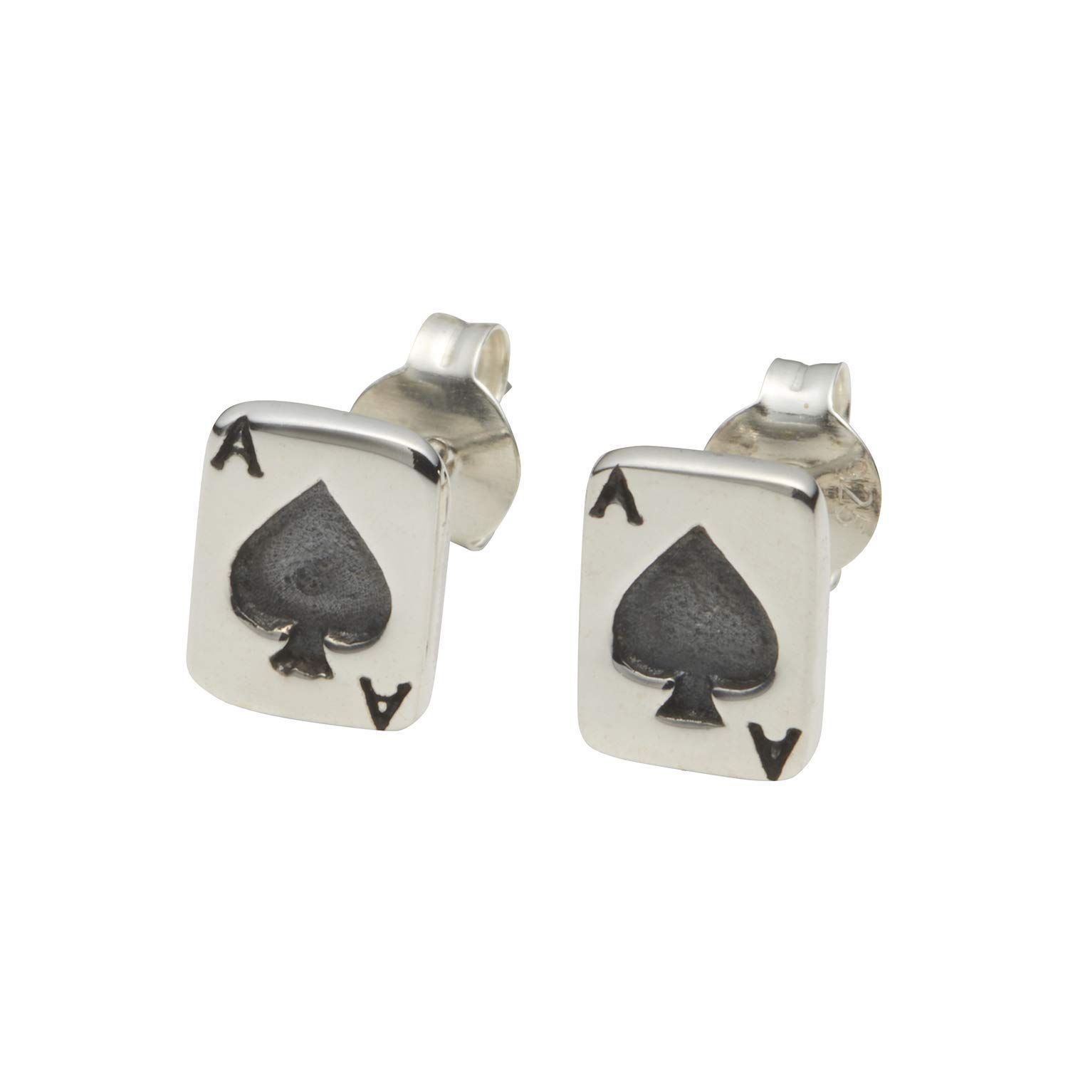 NYN-JEWELRY ACE OF SPADE PIERCE シルバー925 エースオブスペードピアス イヤリング メンズ トランプシリーズ