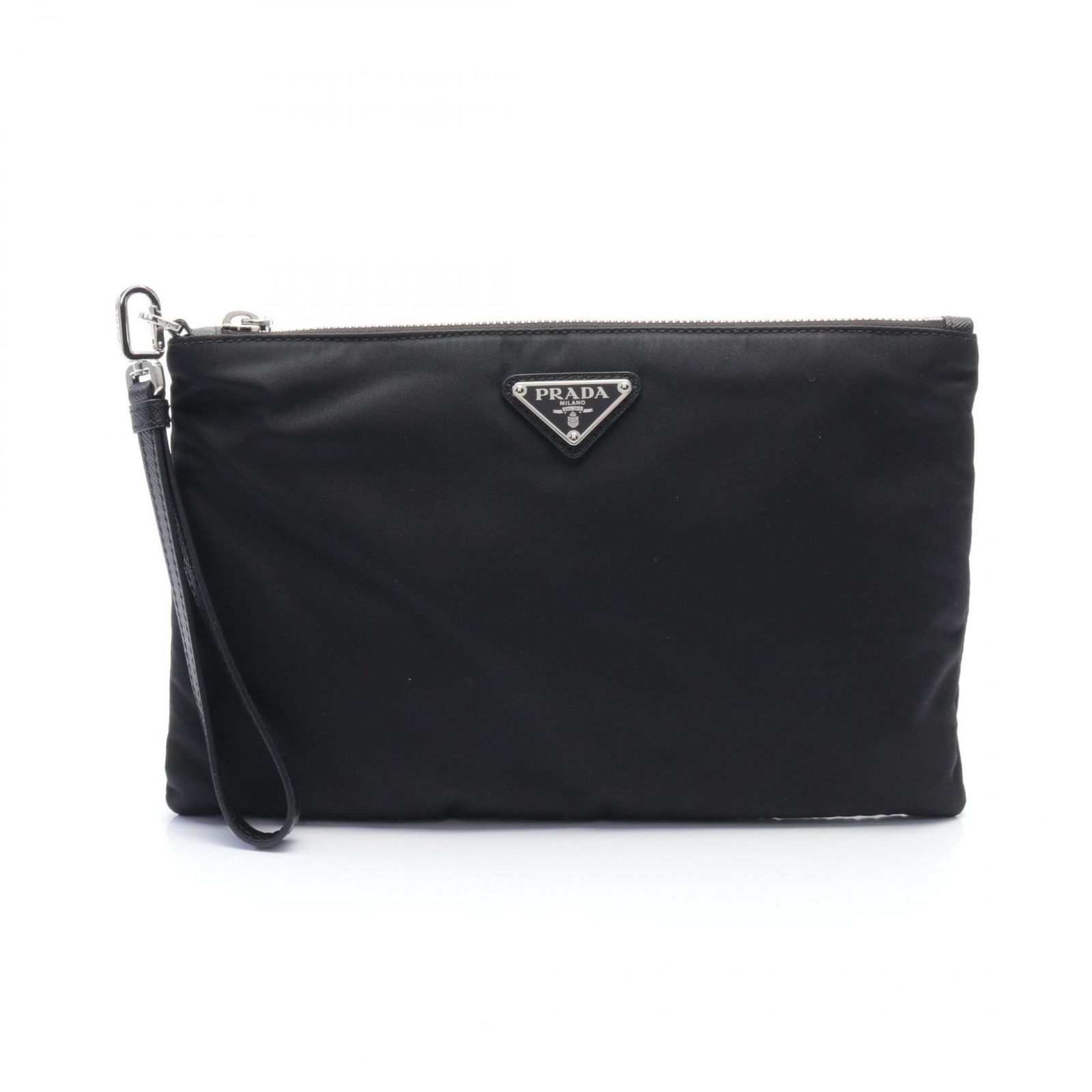 プラダ PRADA セカンドバッグ クラッチバッグ 2NH0062DMHF0002 ブラック ナイロン レザー クラッチバッグ メンズ