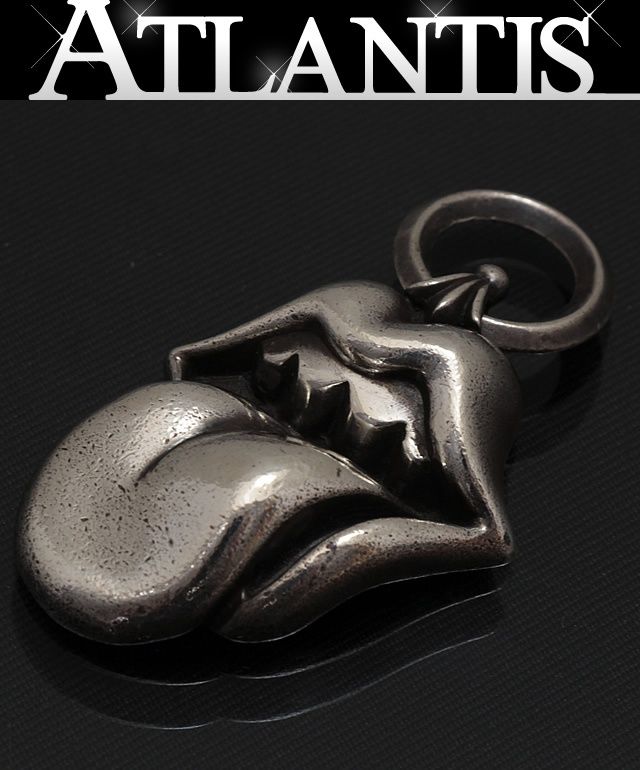 CHROME HEARTS リップアンドタン ミディアム ローリングストーンズ CHROME HEARTS クロムハーツ リップ＆タン リング ストーンズ