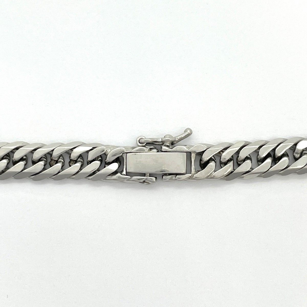 5khd299】喜平 ブレスレット Pt850 プラチナ 6面 ダブル 20.4cm 20.7g  