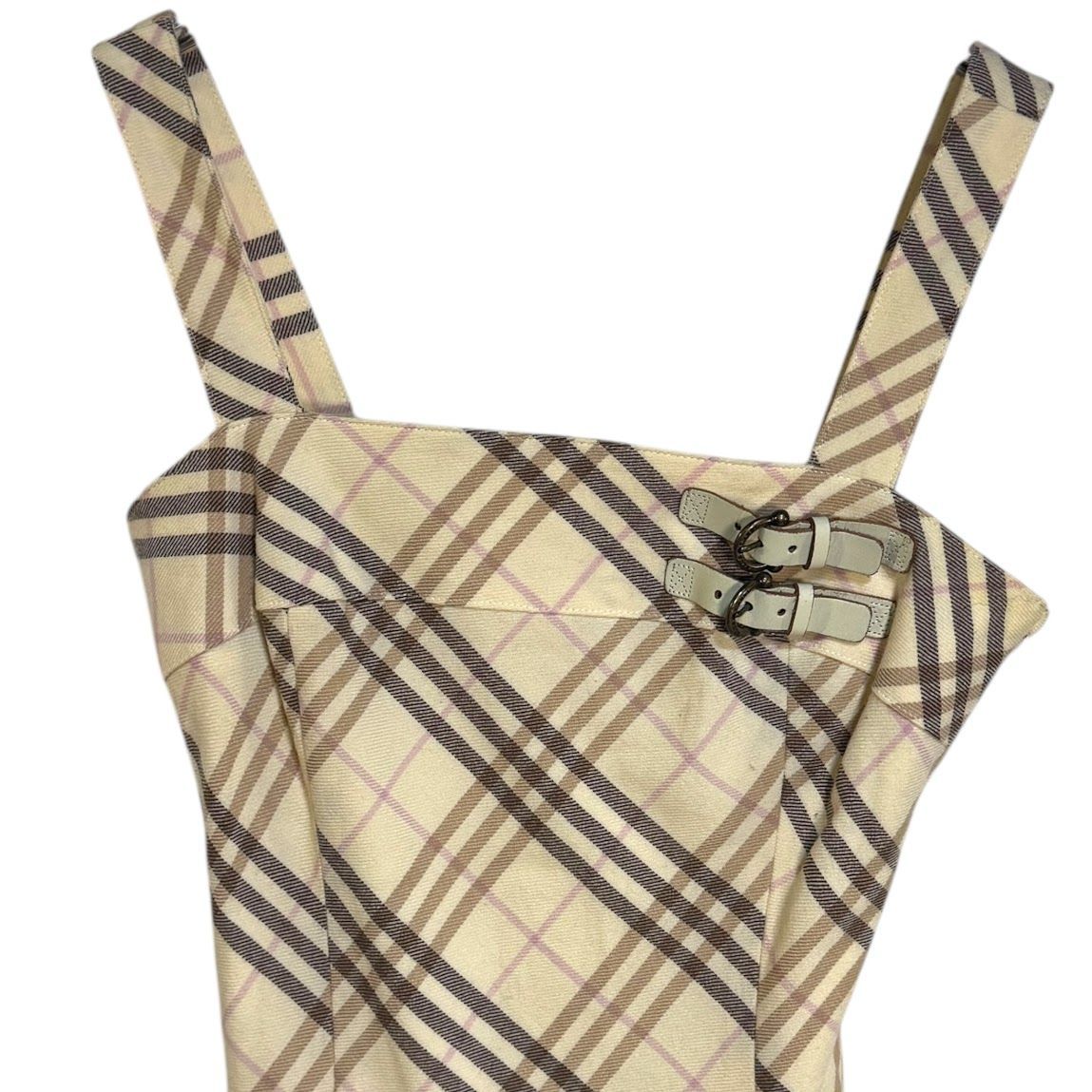 BURBERRY BLUE LABEL キャミワンピース BURBERRY BLUE LABEL ノバチェック キャミワンピース プリーツ