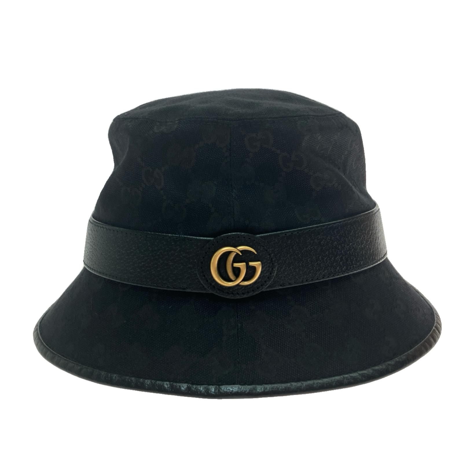 GUCCI グッチ オリジナル GGキャンバス バケットハット Mサイズ
