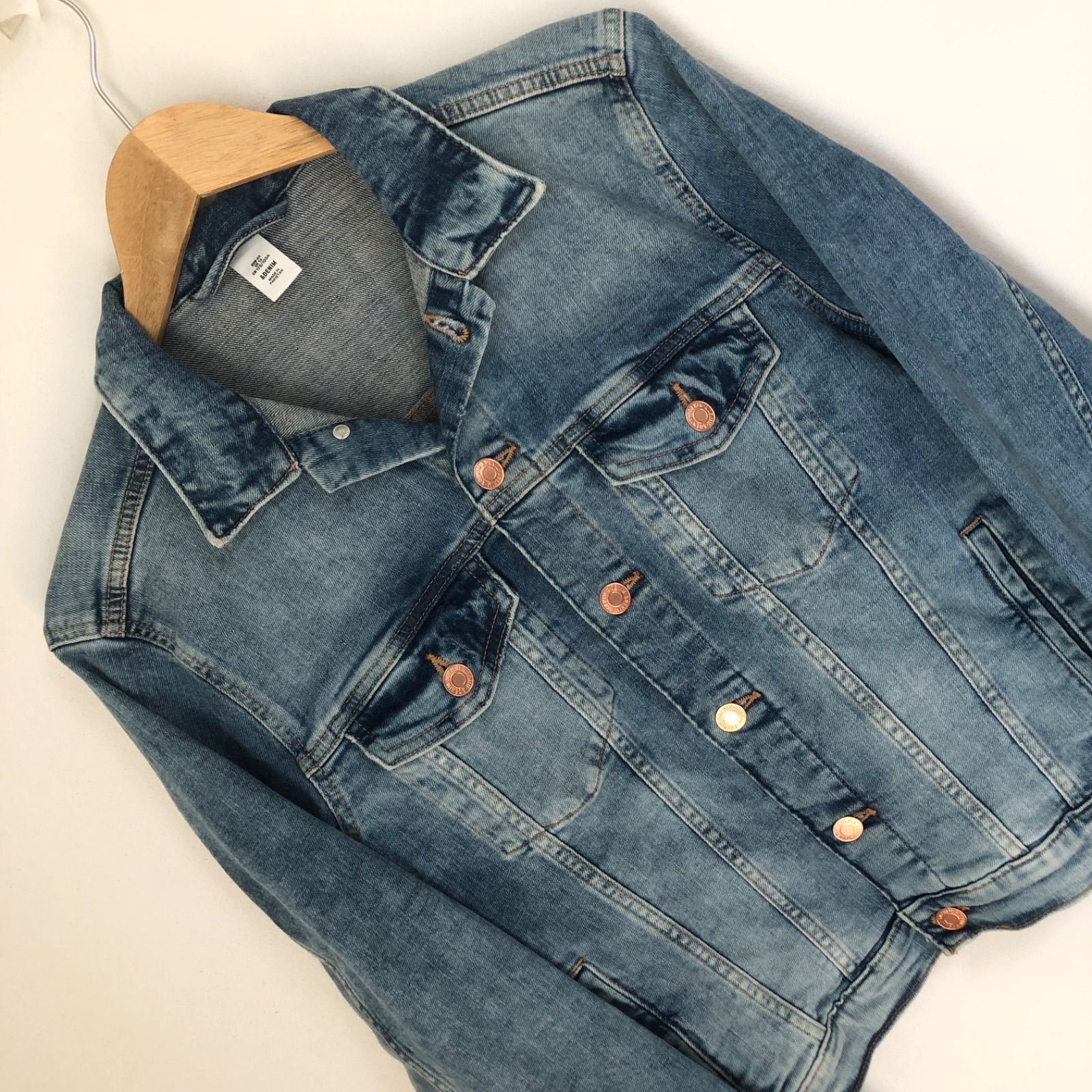 w^)b H&M エイチアンドエム ジージャン Gジャン デニムジャケット 定番 