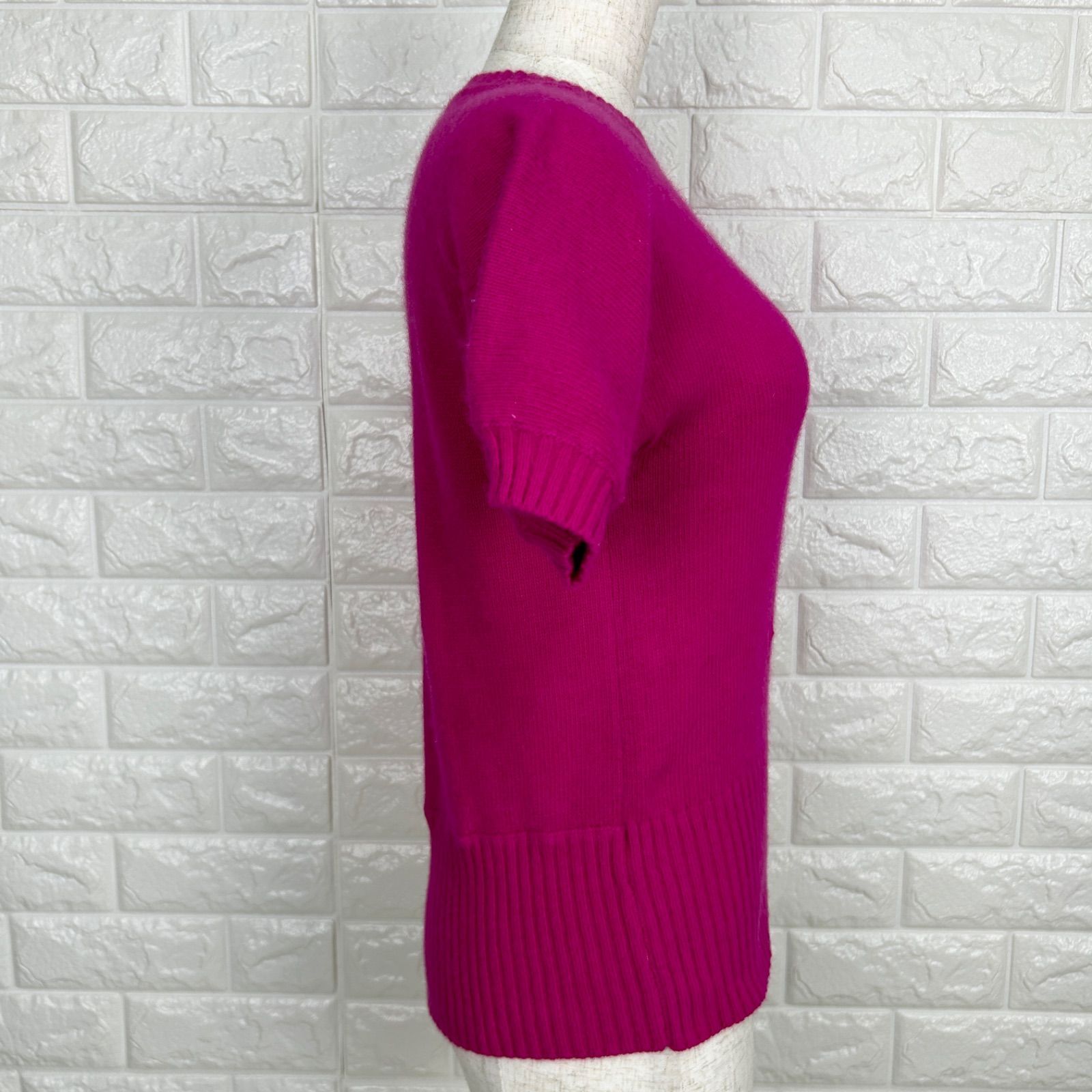 ☆ DOLCE&GABBANA ドルチェ&ガッバーナ アンゴラ混 ピンク 半袖ニット  