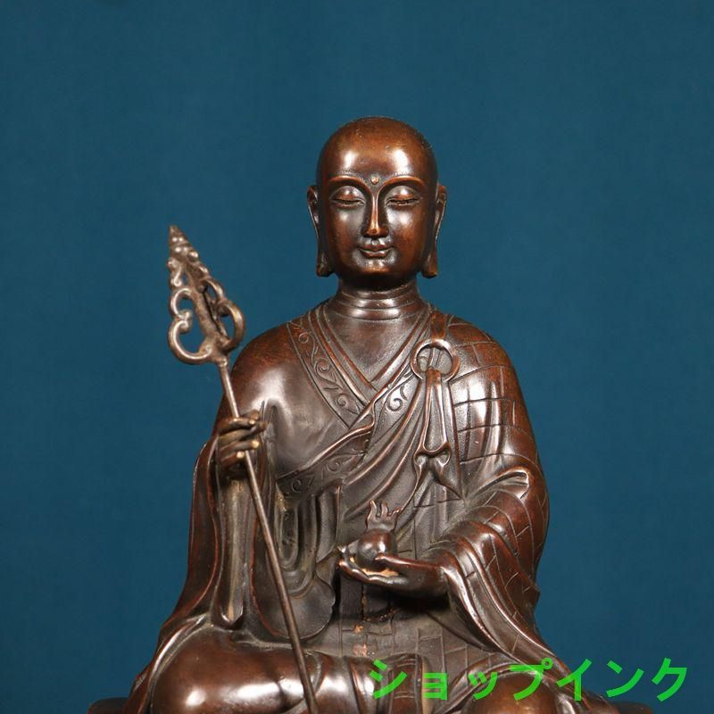 九華山地蔵王仏像  銅製 装飾品 工芸品 美術品 置物 九華山地蔵王仏像 銅製 装飾品 工芸品 美術品 置物 - メルカリ