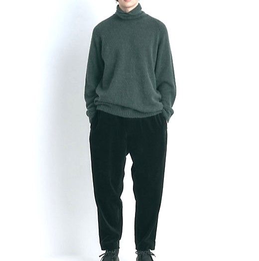 新品 ATON エイトン 日本製 BABY ALPACA HIGH NECK SWEATER ベビー