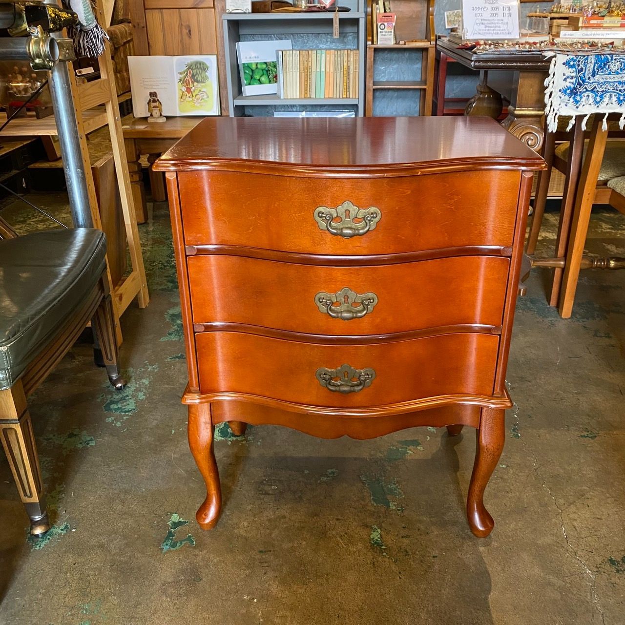 ウッドチェスト カブリオールレッグ 猫脚●AC05N050