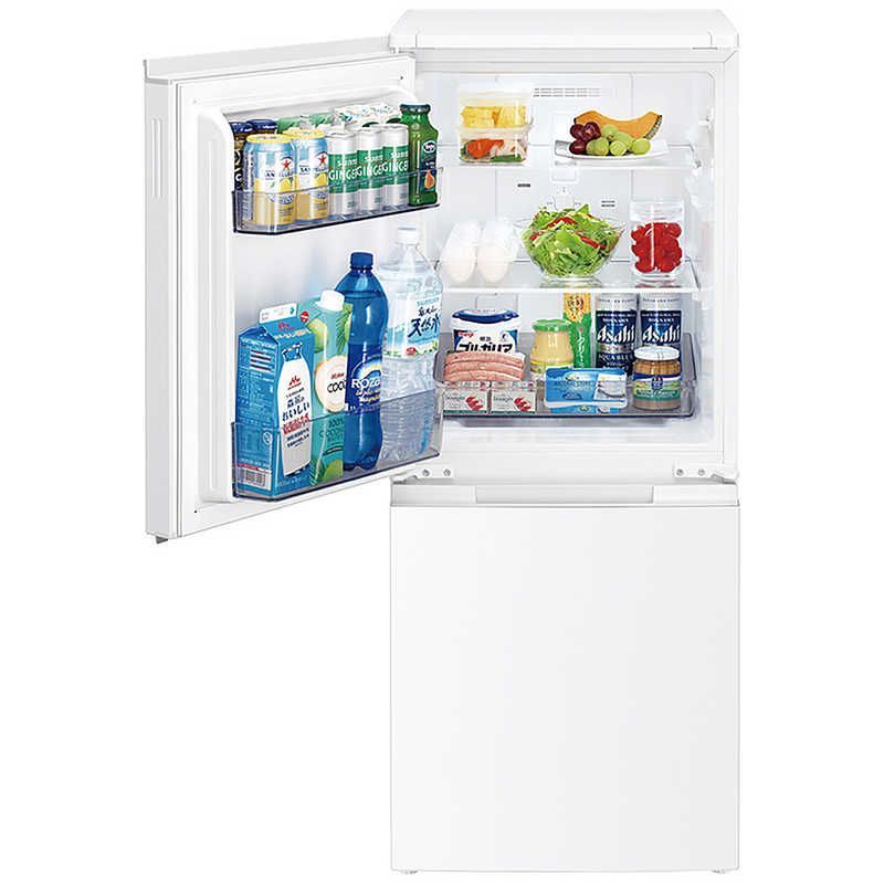 標準セッティング無料【新品 未使用 配送無料】 シャープ　SHARP　冷蔵庫 2ドア 152L 付け替え左右開き 幅49.5cm マットホワイト　SJ-D15P-W