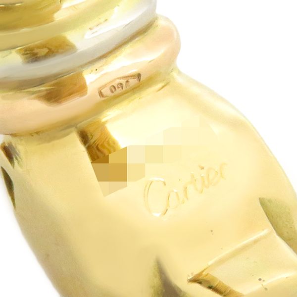 カルティエ Cartier イヤリング パンテール クーガー K18YG K18PG  