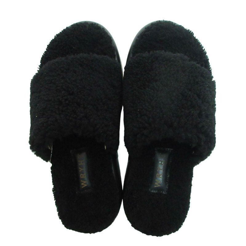 靴 WRYHT SHEARLING PLATFORM SANDAL WRYHT SHEARLING PLATFORM SANDAL
