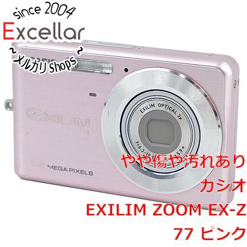 bn:15] CASIO製 EXILIM ZOOM EX-Z77 ピンク 720万画素 本体のみ