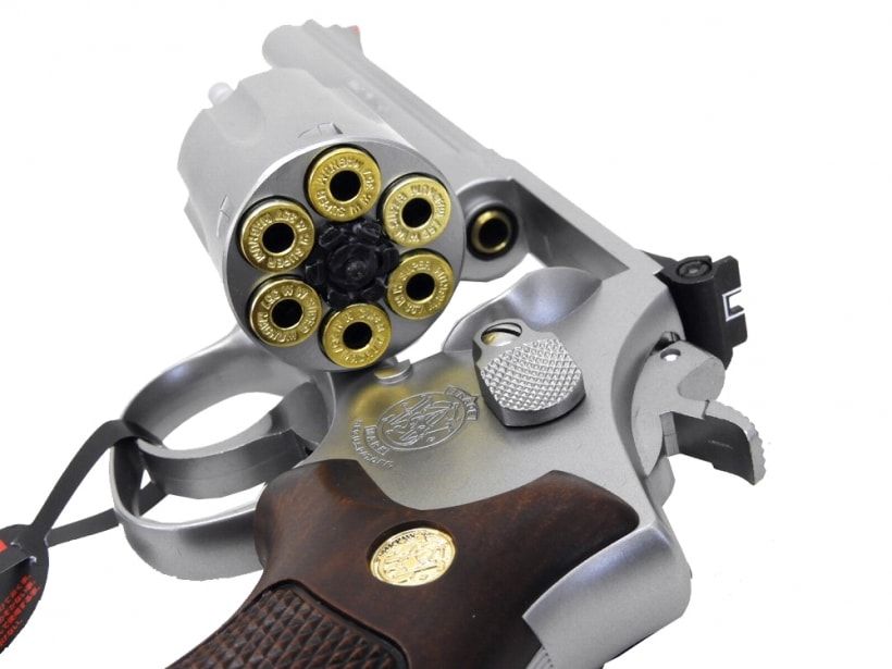 ガスリボルバー　マルイ M66 6inch 楽天市場】ガスリボルバー S&W M66 6インチ ステンレスモデル