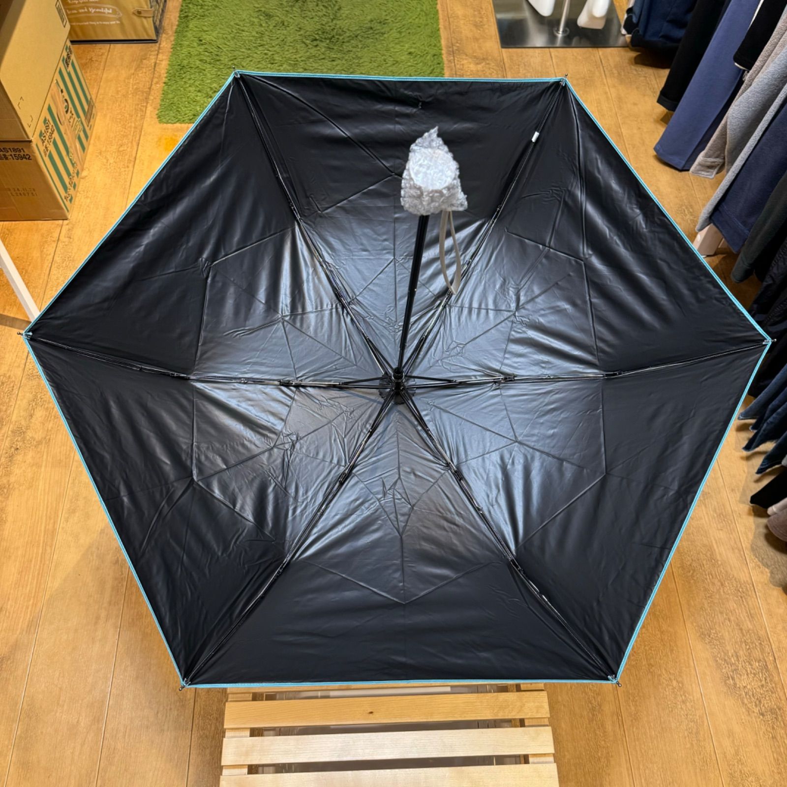 福袋売れ残りセール 新品Lune Jumelleルナジュメール晴雨兼用折り畳み傘日傘雨傘親骨 服＆ファッション小物