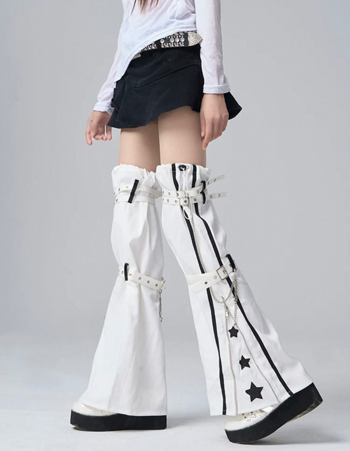 ファーレッグウォーマー 購入 チェーン付き d.i.a. ファー レッグ