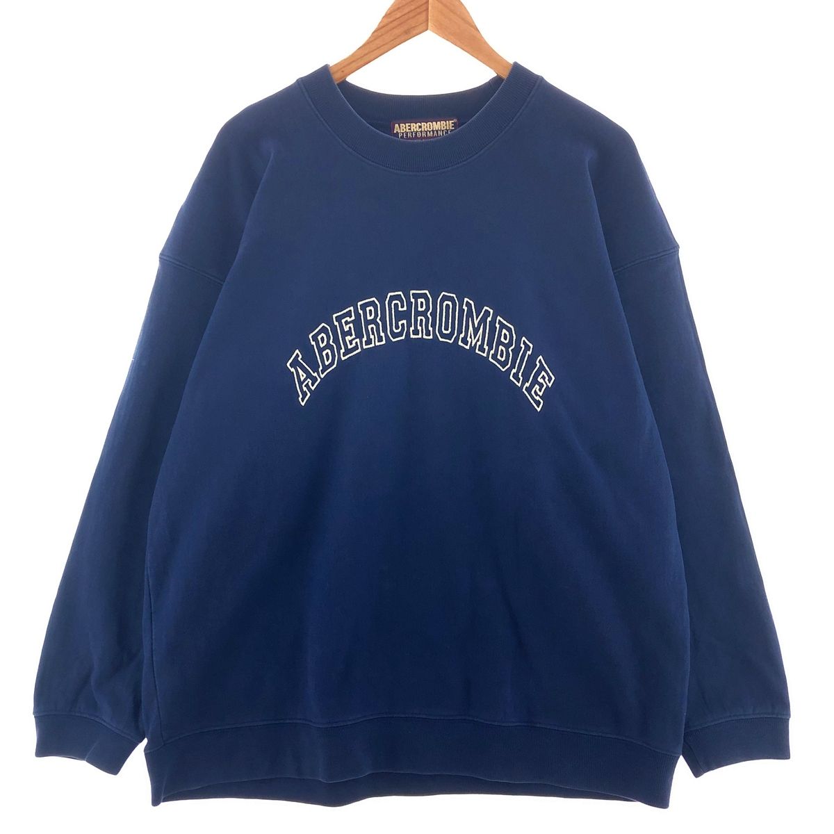 Abercrombie＆fitch 刺繍 スウェット ヴィンテージ us古着 90年代 Abercrombie&Fitch アバクロンビーアンドフィッチ