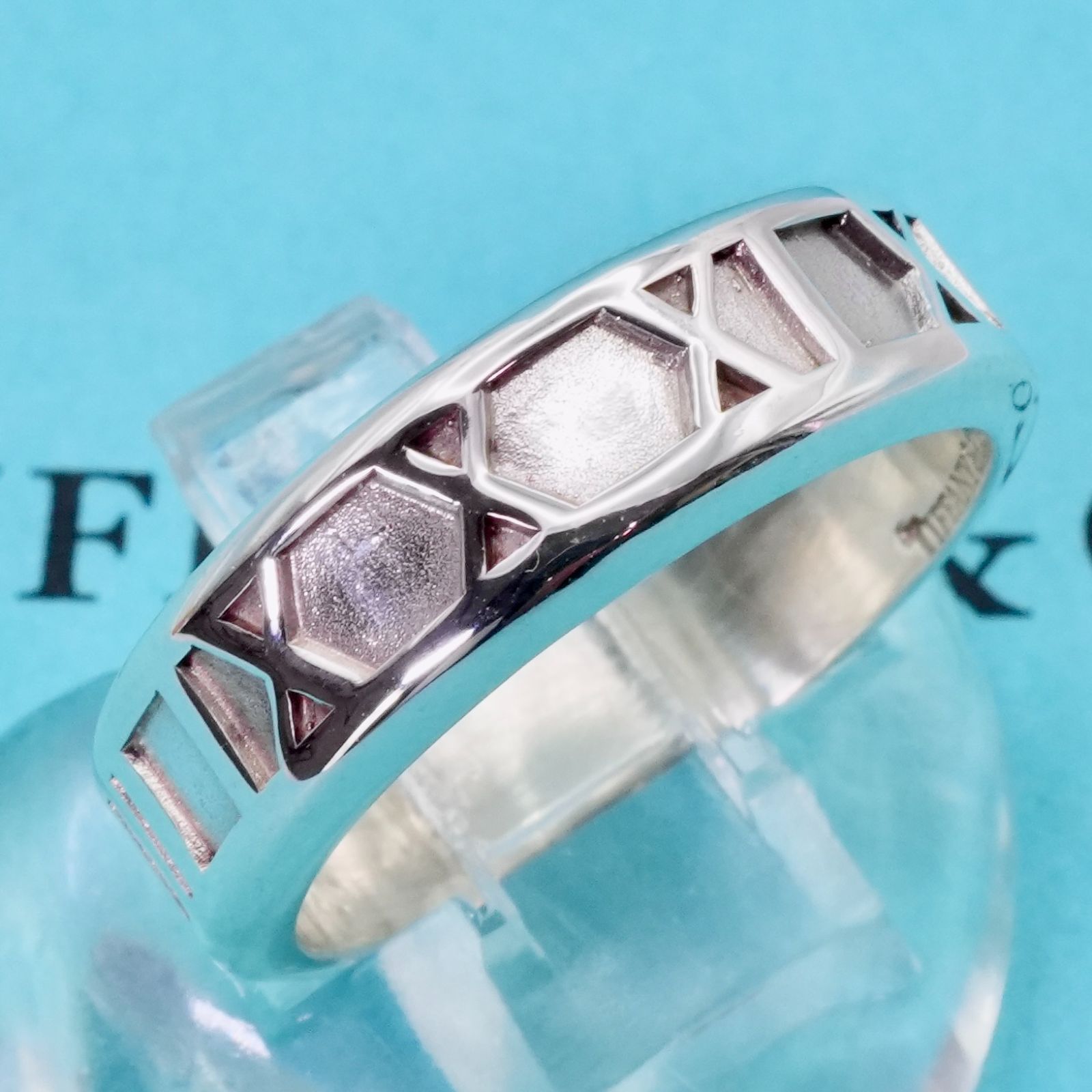 【568】ティファニー　アトラス　シルバーリング19号 Tiffany & Co. シルバーリング 19号 アトラス ティファニー