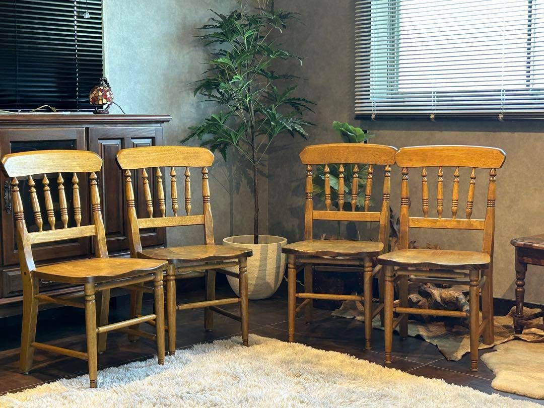 レトロ　無垢材で作られたしっかりとしたダイニングチェア　天然木　シンプル　YZ レトロ無垢材で作られたしっかりとしたダイニングチェア天然木シンプルYZ