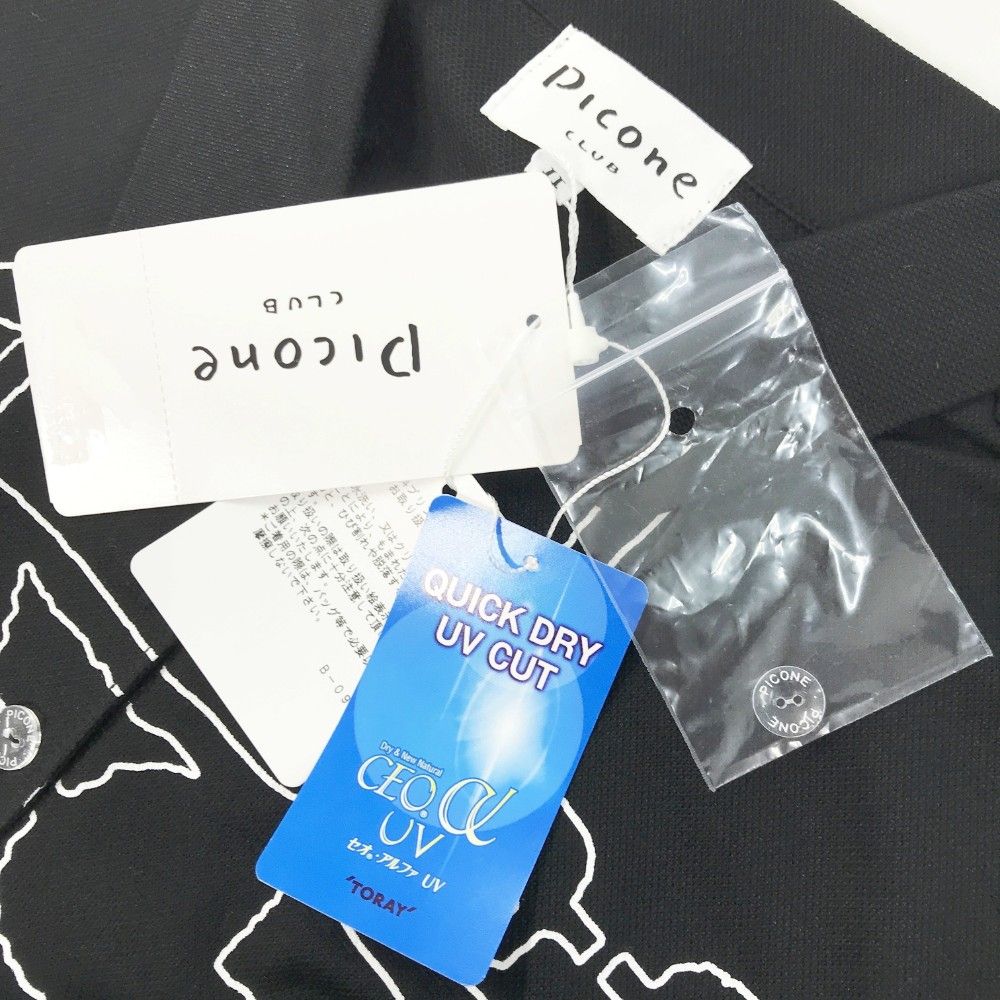 サイズ：2 PICONE CLUB ピッコーネクラブ  半袖ポロシャツ  ブルー系 [240101449157] ゴルフウェア レディース ストスト サイズ：2 PICONE CLUB ピッコーネクラブ 半袖ポロシャツ
