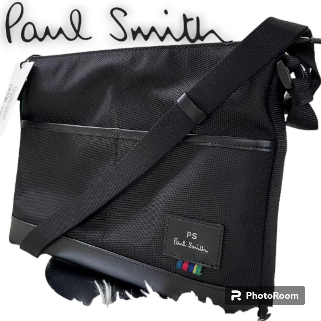 極美品タグ付き ポールスミス Paul Smith ショルダーバッグ ブラック