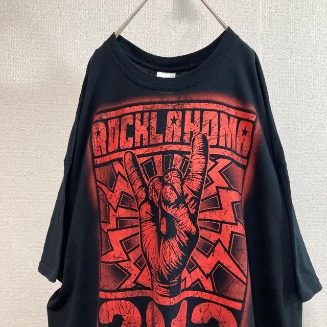 ROCKLAHOMA音楽フェスTシャツ音楽ロックラホマ大きいサイズ両面バンド 