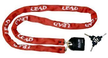 LEAD リード工業 頑錠くん GD-2507 チェーンロック レッド | ロック