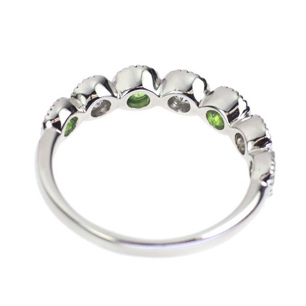 希少 Pt900 デマントイドガーネット ダイヤモンド リング 0.63ct D0  