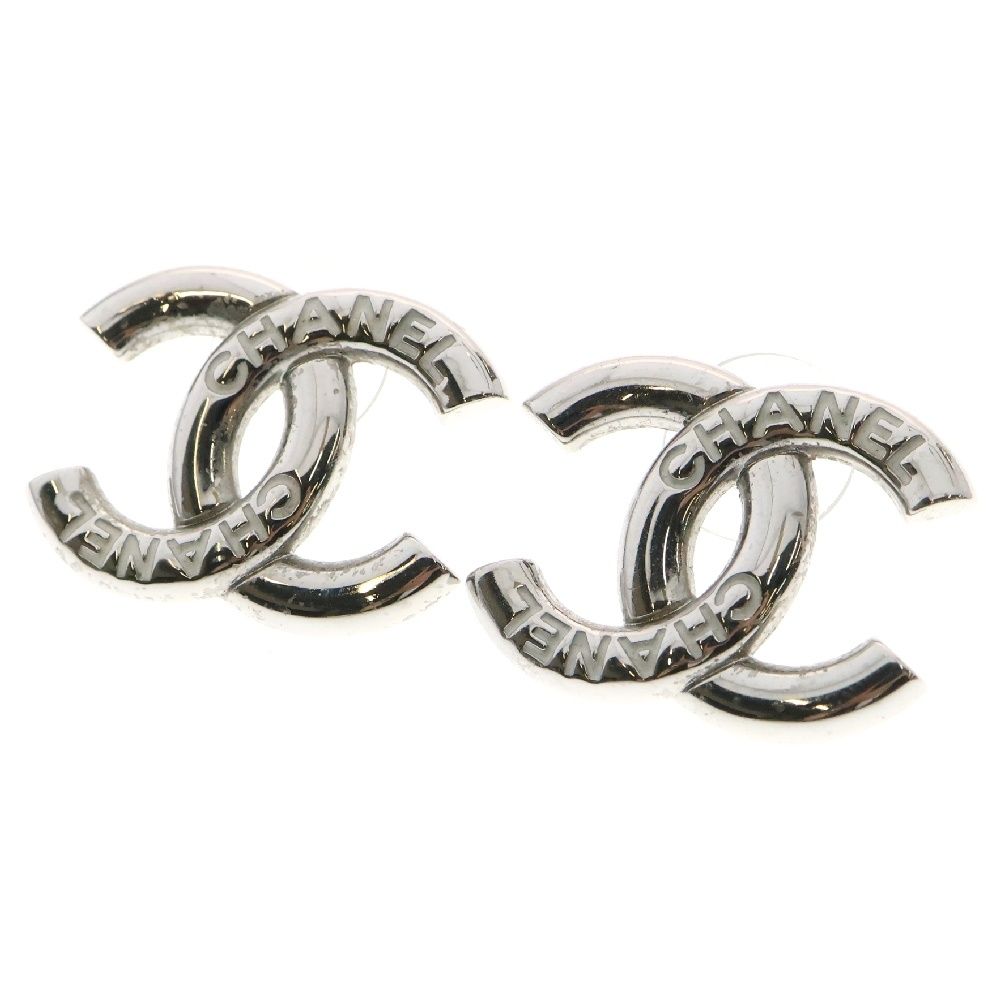 CHANEL シャネル ココマーク ピアス レディース B25C シルバー