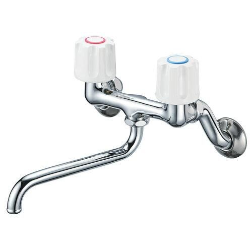 2営業日で発送 SANEI 旧社名 三栄水栓製作所 SANEI ツーバルブ混合栓 キッチン用 壁付き 一般地 寒冷地共用形 K11-W-13
