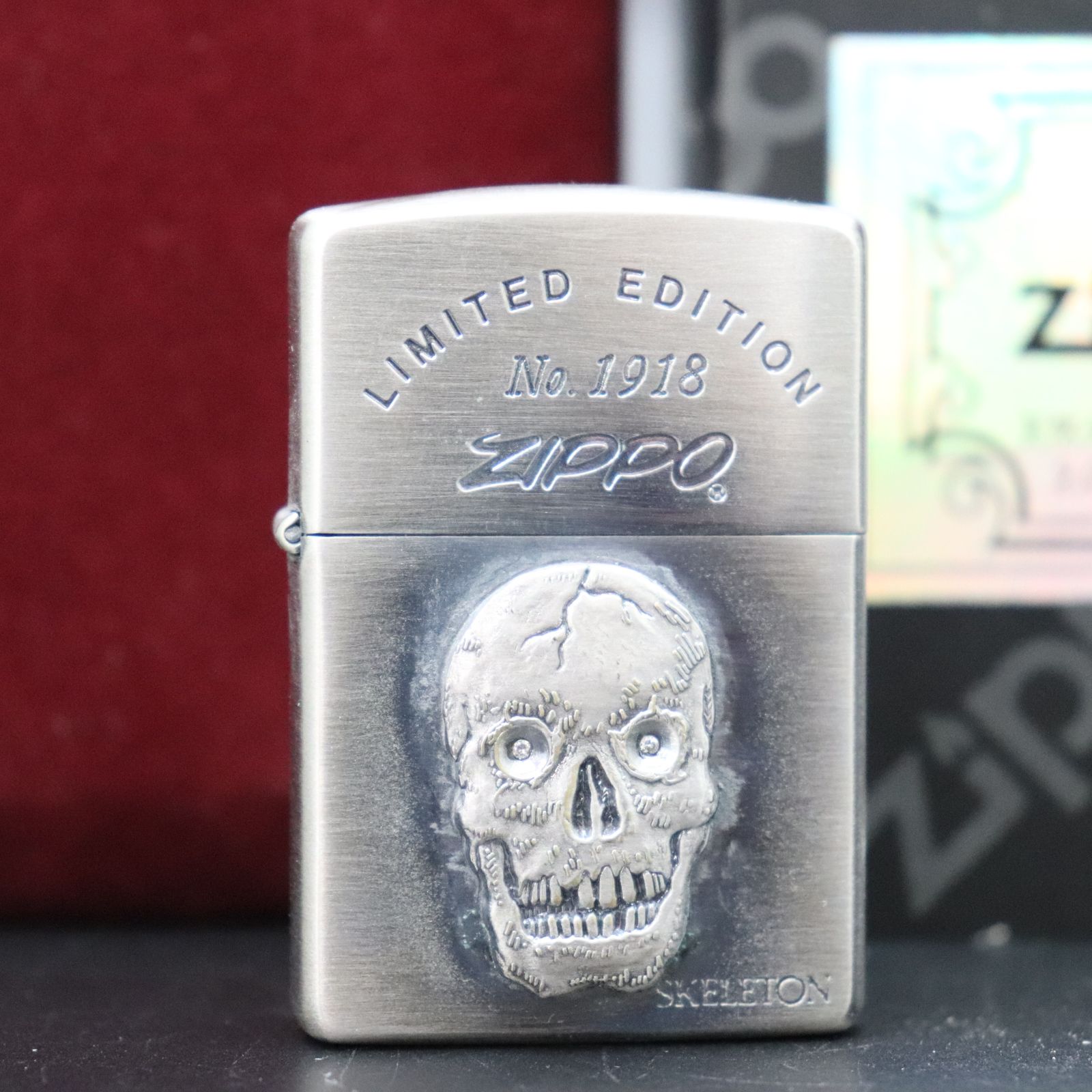 ITGVZJF884W3 即決 本物 ZIPPO ジッポ ダイヤモンド LIMITED EDITION スケルトン 骸骨 スカル 限定 NO.1918  オイルライター 喫煙具 着火未確認 - メルカリ