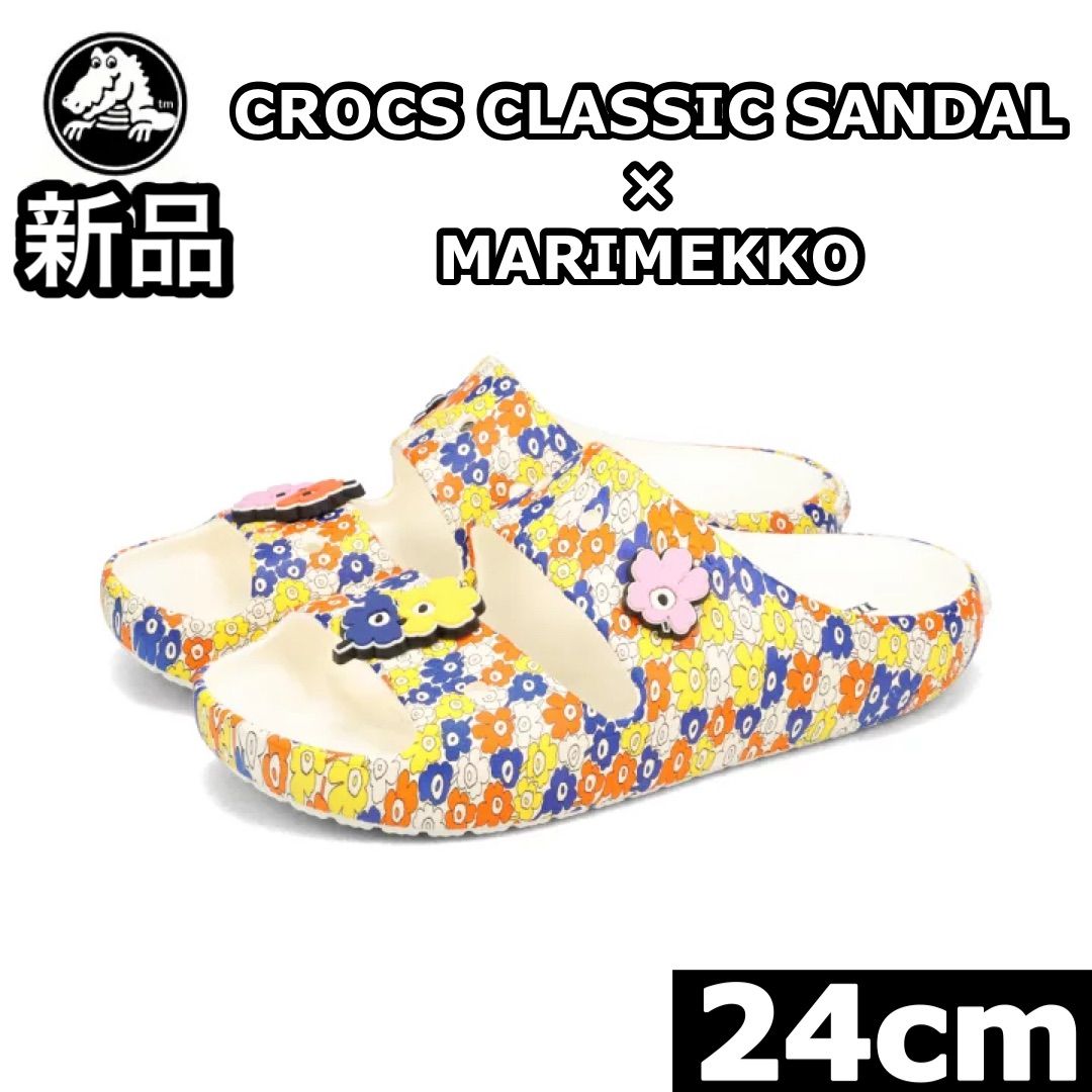 その他サービス | 福利厚生 クロックス 正規品 新品 マリメッコ 24cm 花柄 サンダル コラボ 靴