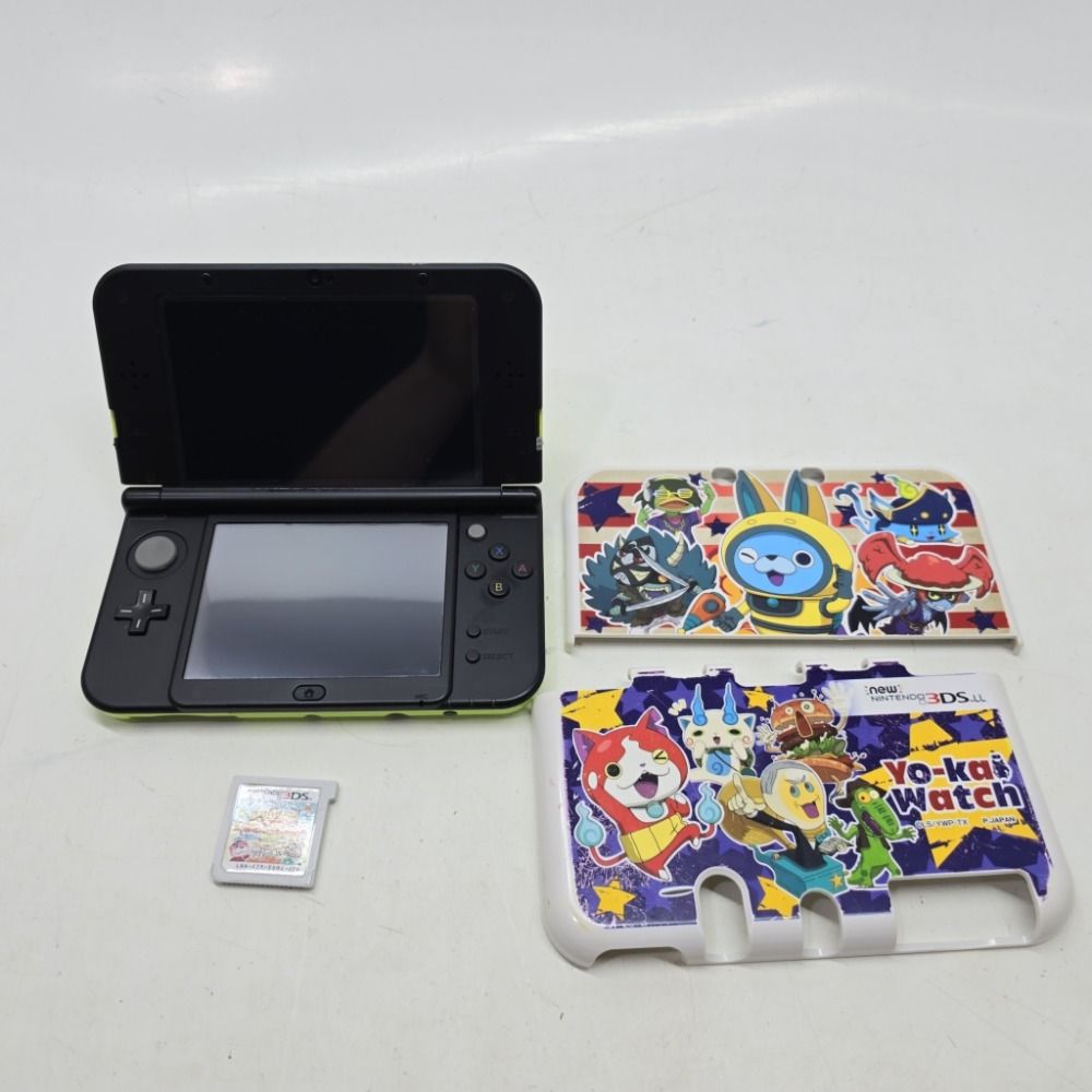 展示品】new ニンテンドー3DS LL 本体 ライム ブラック(中古 展示品】new ニンテンドー3DS LL 本体 ライム ブラック(中古