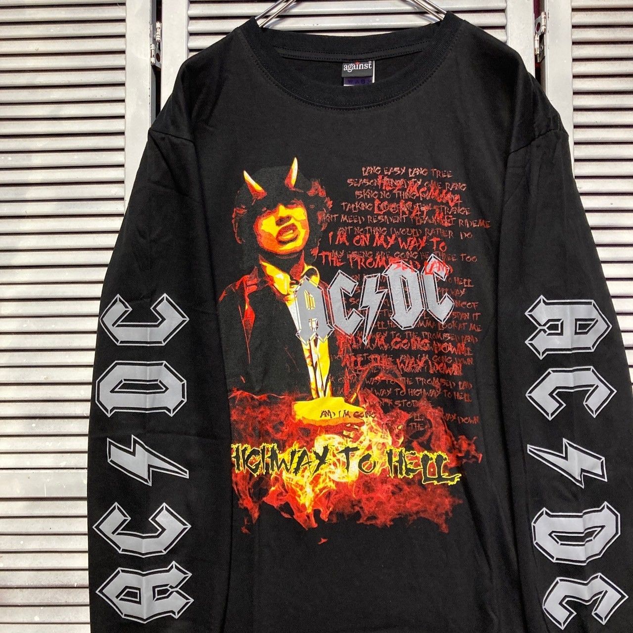 ACDC Tシャツ バンT ロンT ビンテージ ツアー サンダー 長袖 XL 楽天