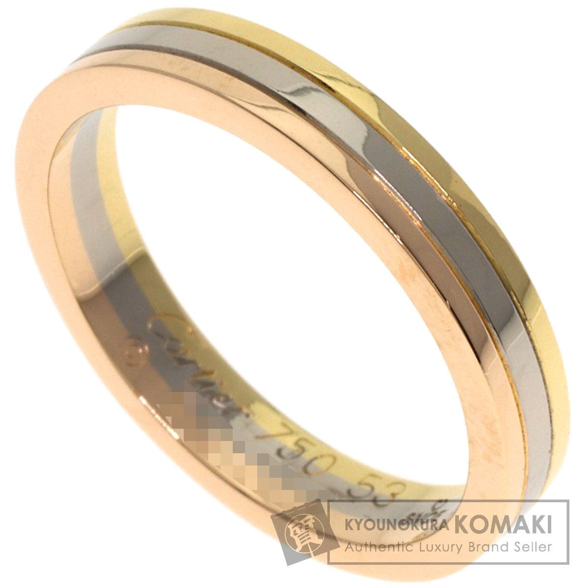 CARTIER カルティエ スリーカラー 53 リング 指輪 K18YG K18WG K18PG レディース