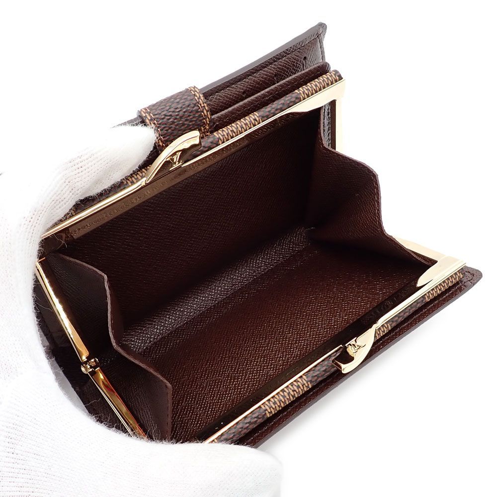 ✨極上美品✨ルイヴィトン♦️ダミエ ポルトモネ ビエ ヴィエノワ 折り財布 がま口 未使用 ルイヴィトン ダミエ ポルトモネ ビエ ヴィエノワ 二つ折り