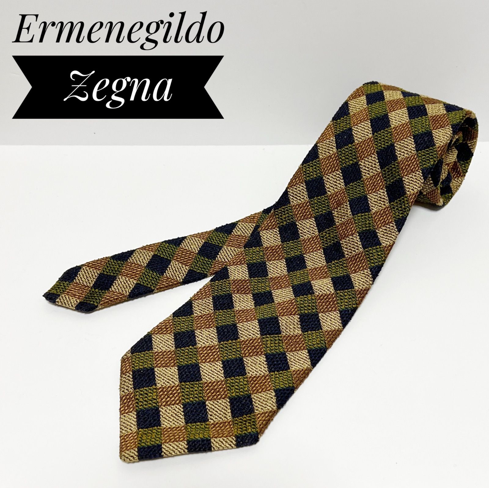 Ermenegildo Zegna エルメネジルド ゼニア ネクタイ 100%シルク