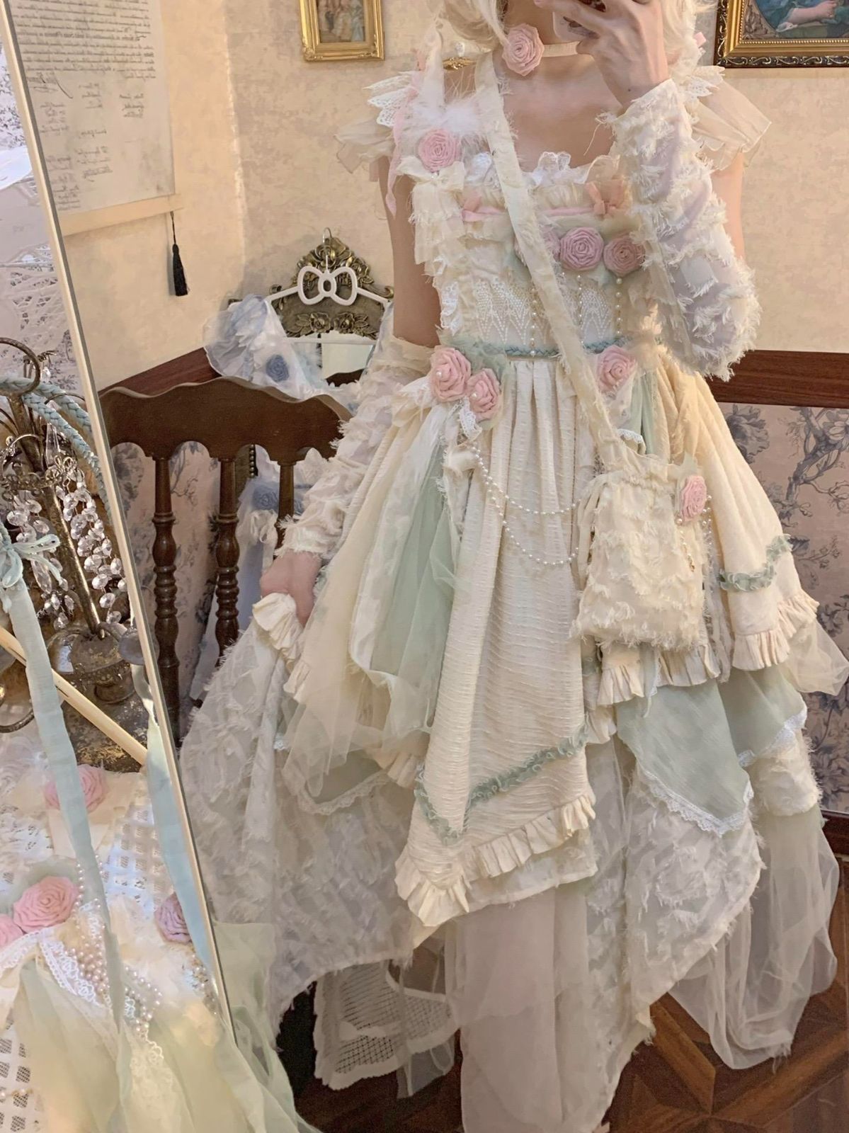 ロマンティック三花珠チェーン付き 撮影会
