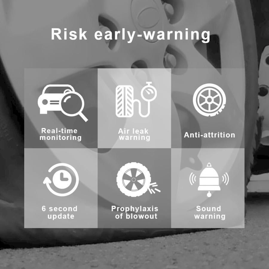 外部センサー温度警告燃料保存車のタイヤ空気圧モニターシステム tpms
