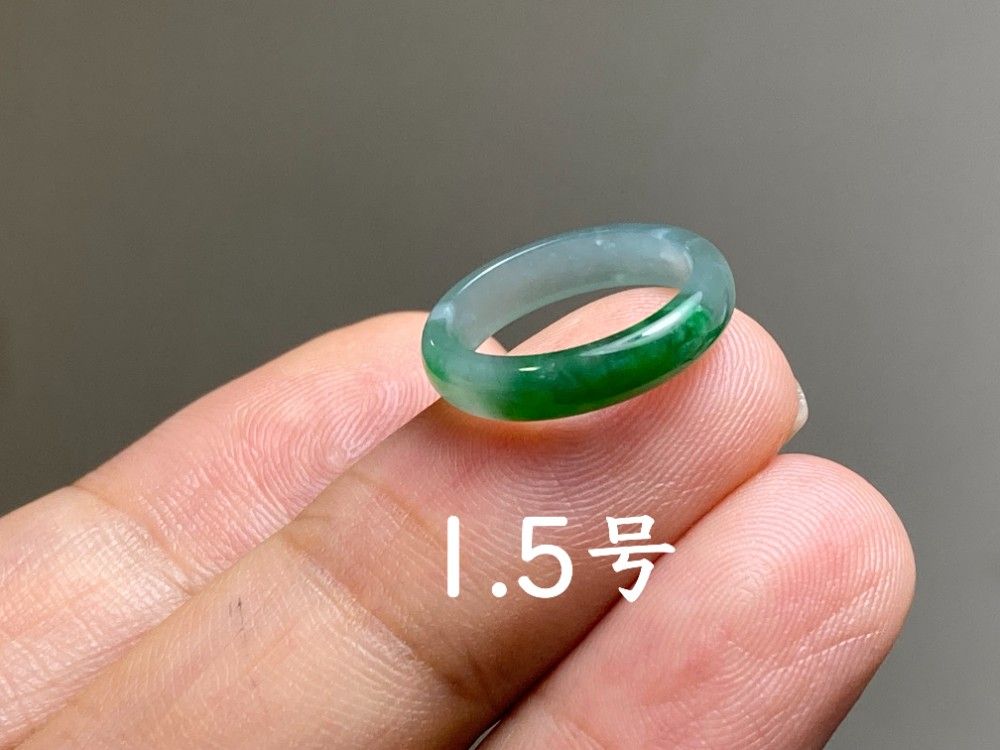 L13-33 ピンキーリング 氷糯種 深緑 1.5号 グアテマラ産 A貨 本