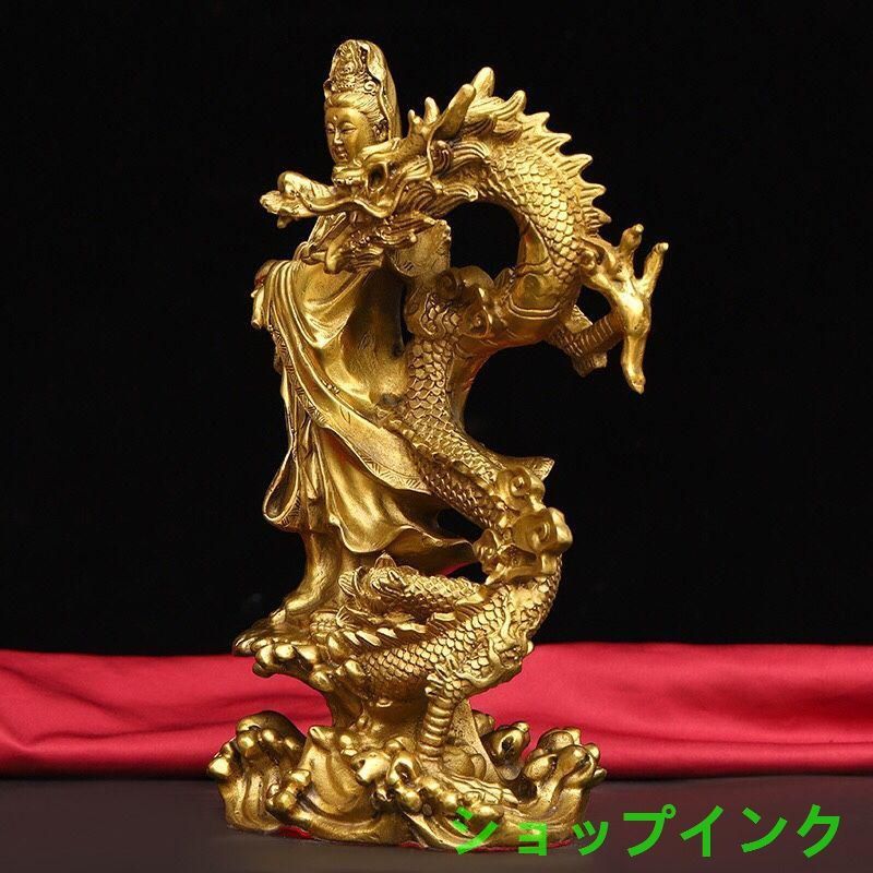 地蔵 菩薩 騎龍観音 銅製 仏像 彫刻 置物 開運 風水 - メルカリ