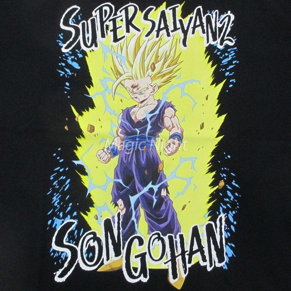 超サイヤ人2 孫悟飯 Tシャツ 黒【ドラゴンボールZ スーパー