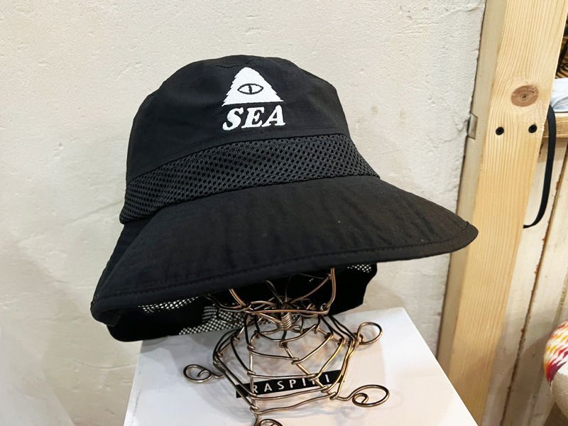 wind and WIND AND SEA バケットハット 黒 sea FR2 patch bucket hat