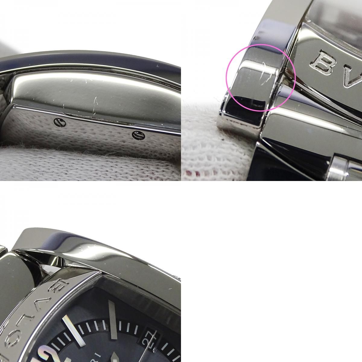 ブルガリ アショーマ AA44S 自動巻き AT ネイビー メンズ 腕時計 美品 楽天市場】BVLGARI ブルガリ アショーマ デイト ネイビー文字盤