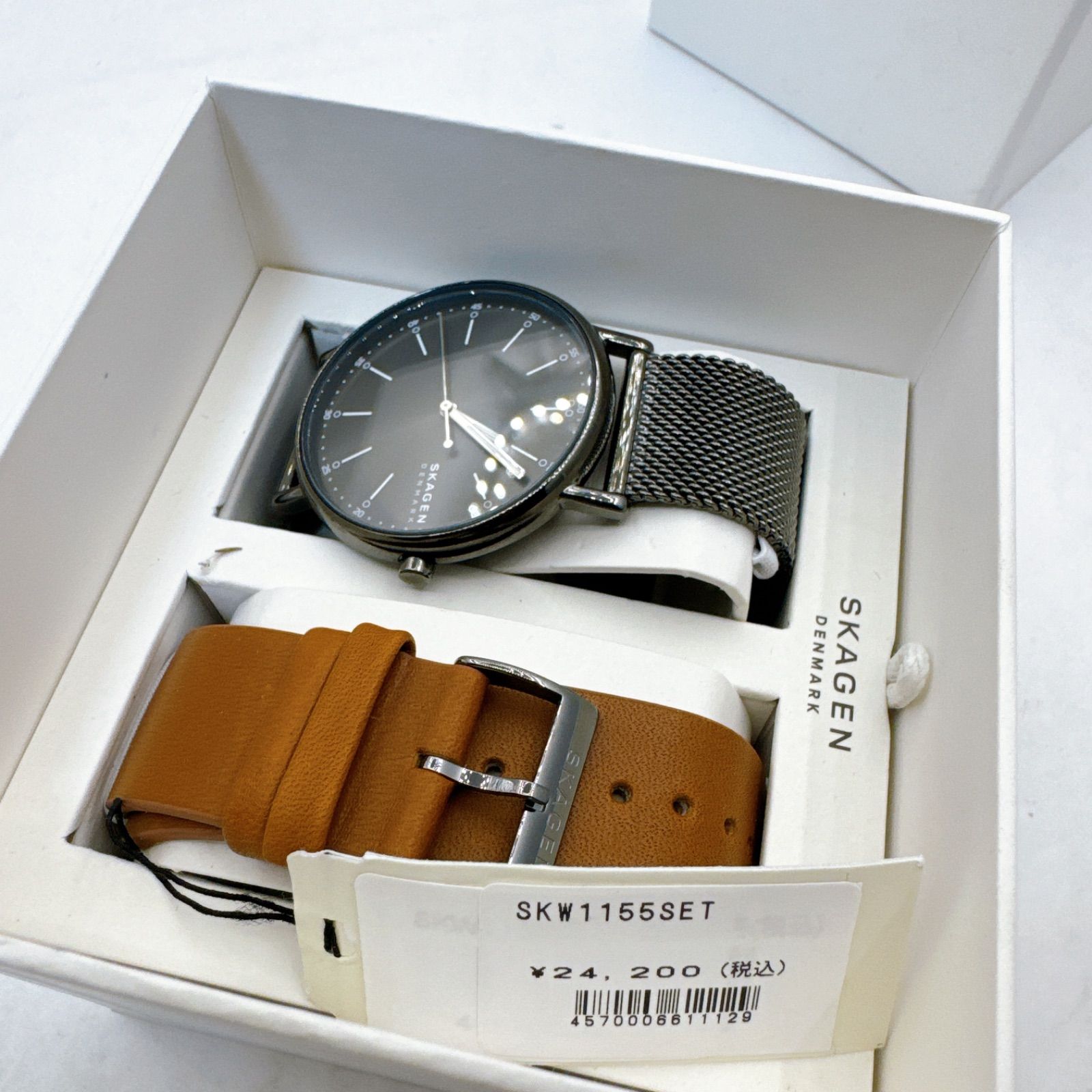 美品 SKAGEN スカーゲン 腕時計 SIGNATUR クオーツ 40mm 美品 SKAGEN スカーゲン 腕時計 SIGNATUR クオーツ 40mm