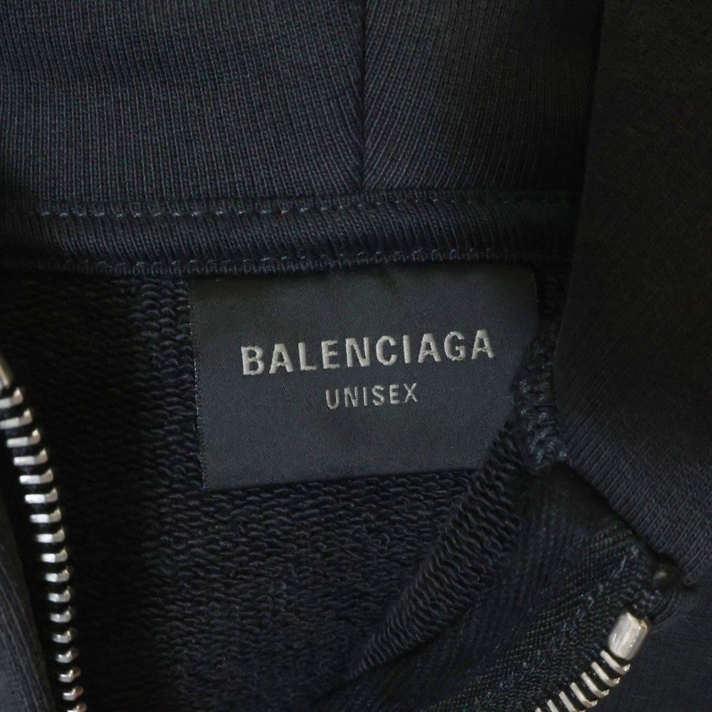 BALENCIAGA (バレンシアガ) 25AW Tacky Tattoo Zip Up Hoodie ダメージ