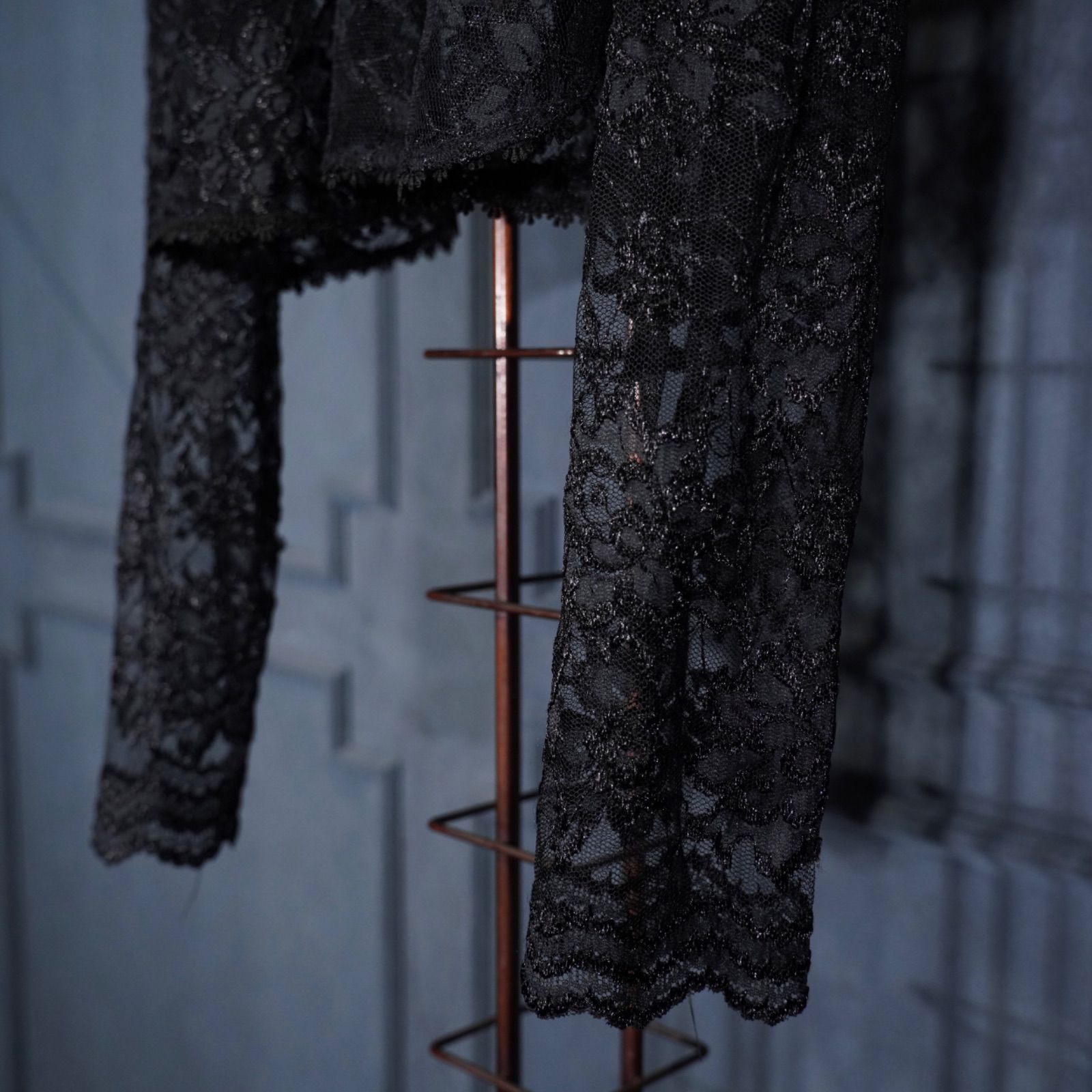 CARDIGAN|アメリカ古着総お花レースデザインボレロカーディガン