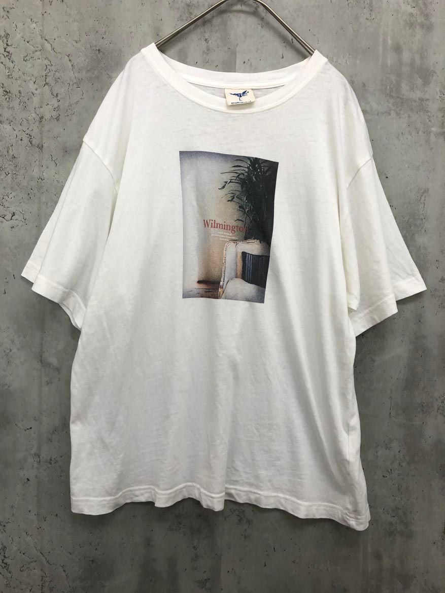 ARTEX アルテックス 綿100％ フォト ロゴ プリント Tシャツ