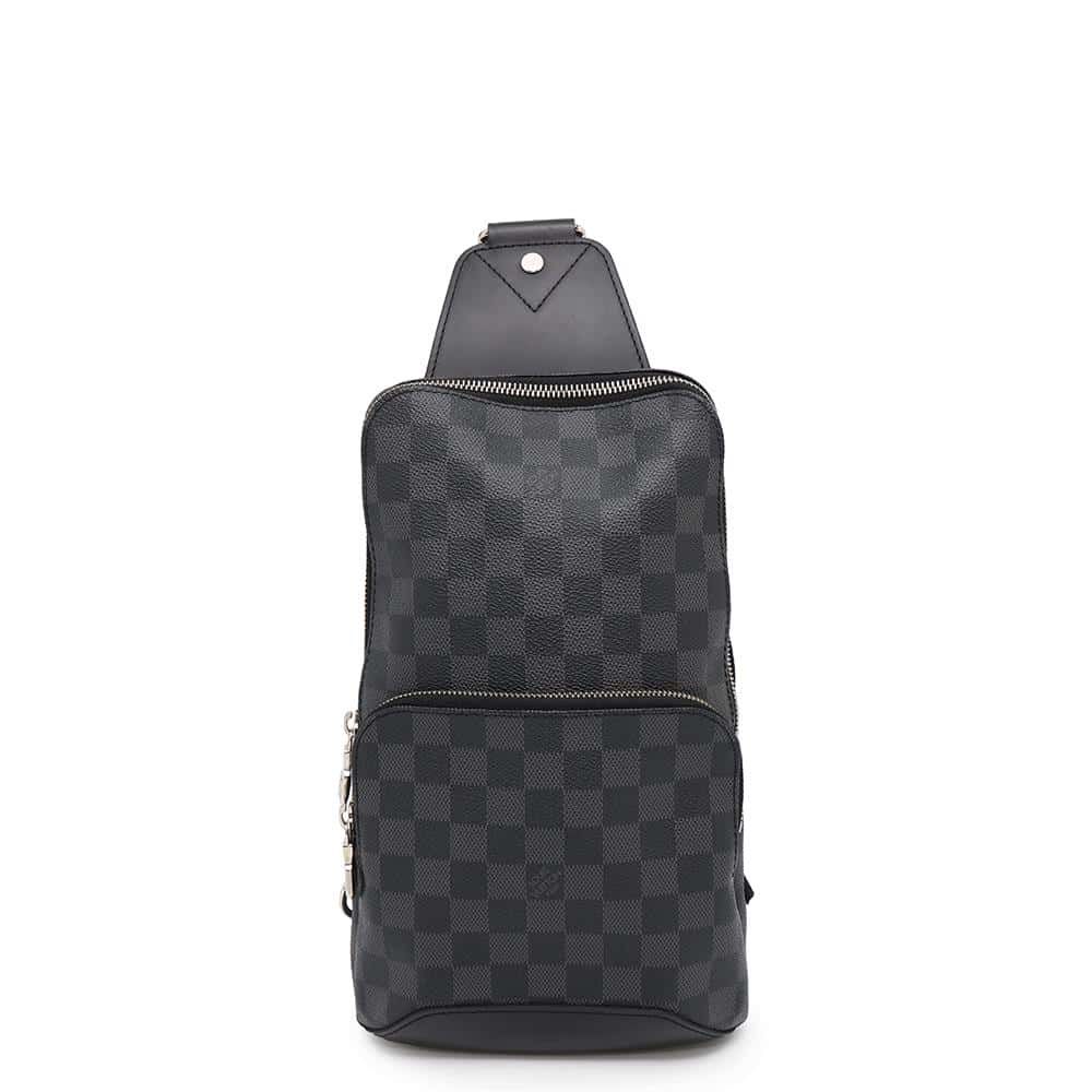 ルイヴィトン ボディバッグ ダミエ グラフィット アヴェニュー スリングバッグ N41719 LOUIS VUITTON 黒 ブラック