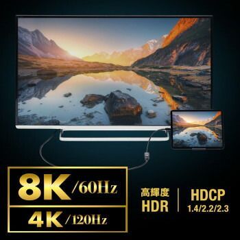 C-HDMI変換アダプタ 8K|60Hz|HDR対応
