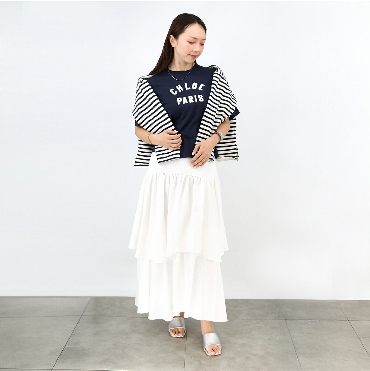 Chloe Kids クロエ キッズ Tシャツ C20489 ロゴTシャツ キッズ服(100cm~) CHLOE KIDS クロエ キッズ ロゴTシャツ C20489 大人
