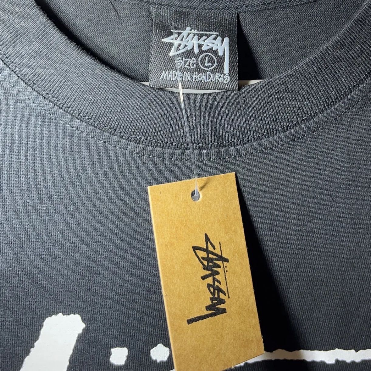 ステューシー Lサイズ STUSSY Tシャツ ブラック ワールドツアー